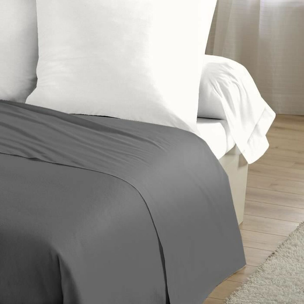 Juego de Sábanas HOME LINGE PASSION Flat sheet Gris Cama de 180/200
