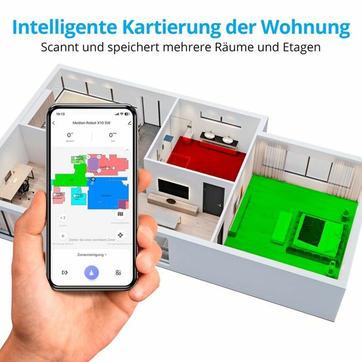 Robot Aspirador Medion MD11782 X10 SW