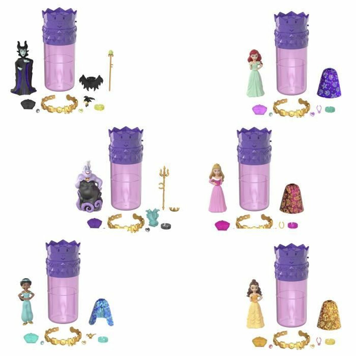 Muñeco Bebé con Accesorios Disney Princess Royalty Color Reveal