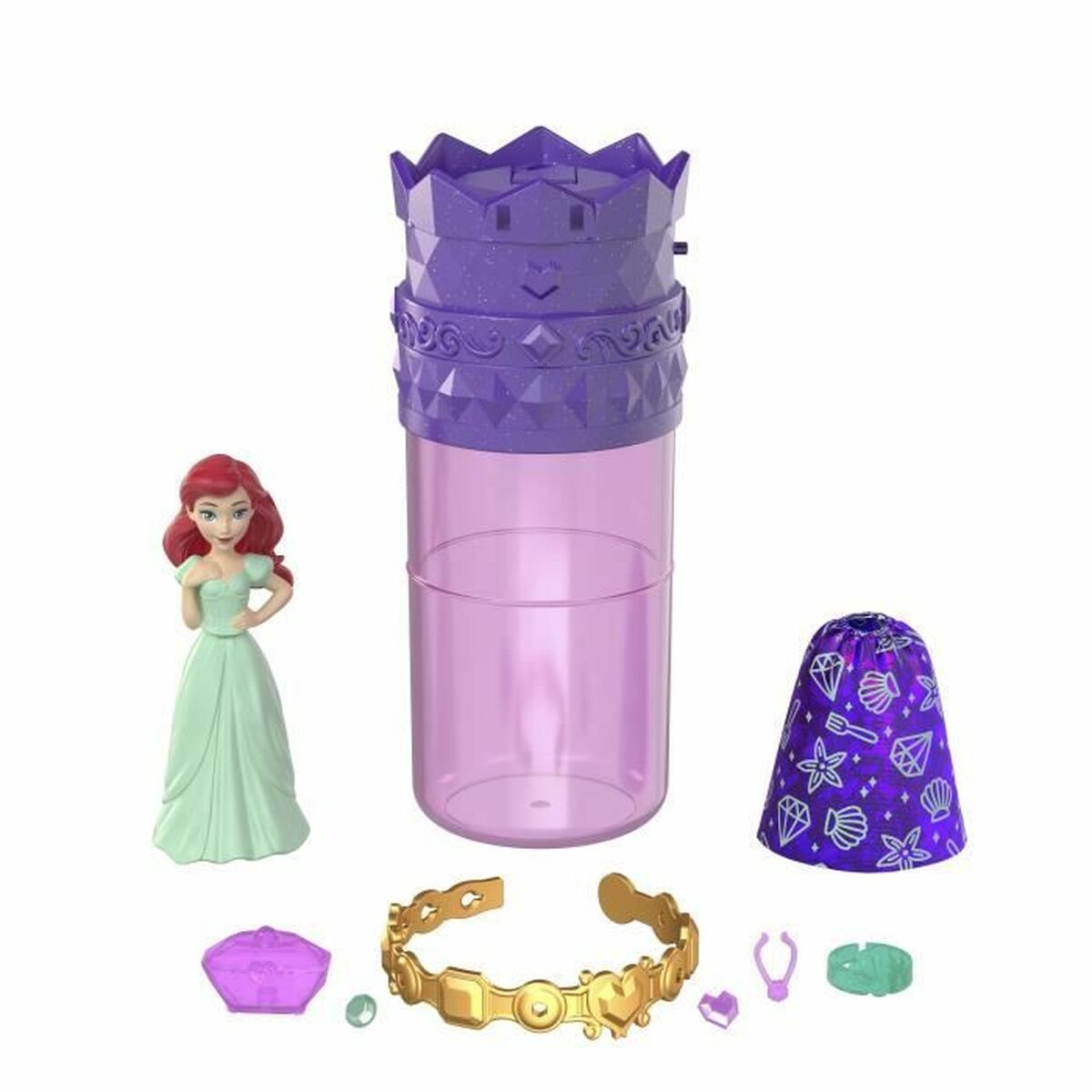 Muñeco Bebé con Accesorios Disney Princess Royalty Color Reveal