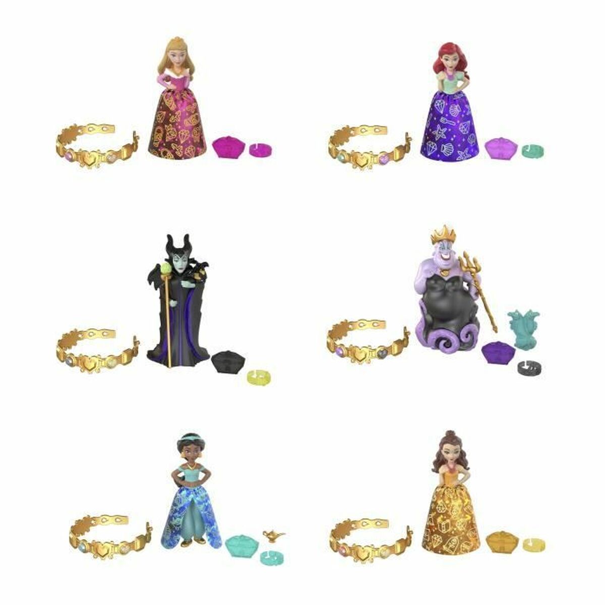Muñeco Bebé con Accesorios Disney Princess Royalty Color Reveal