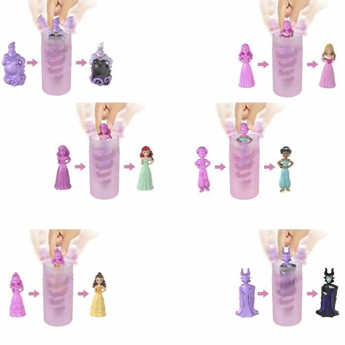 Muñeco Bebé con Accesorios Disney Princess Royalty Color Reveal