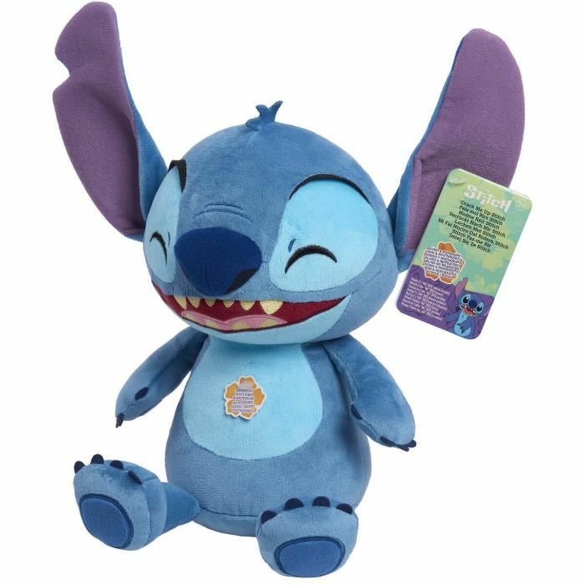 Peluche Stitch Laughs and Trembles 25 cm Multicolor