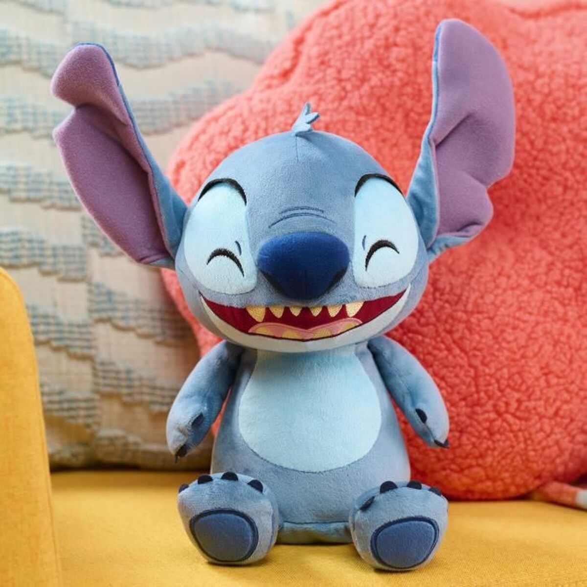 Peluche Stitch Laughs and Trembles 25 cm Multicolor