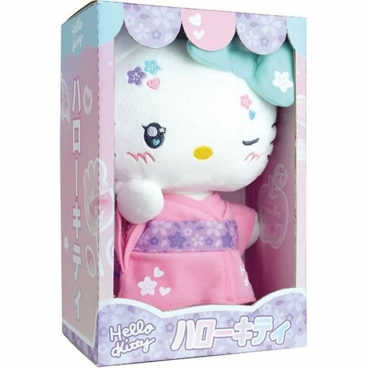 Peluche Jemini Hello Kitty Kimono Kawai Rose