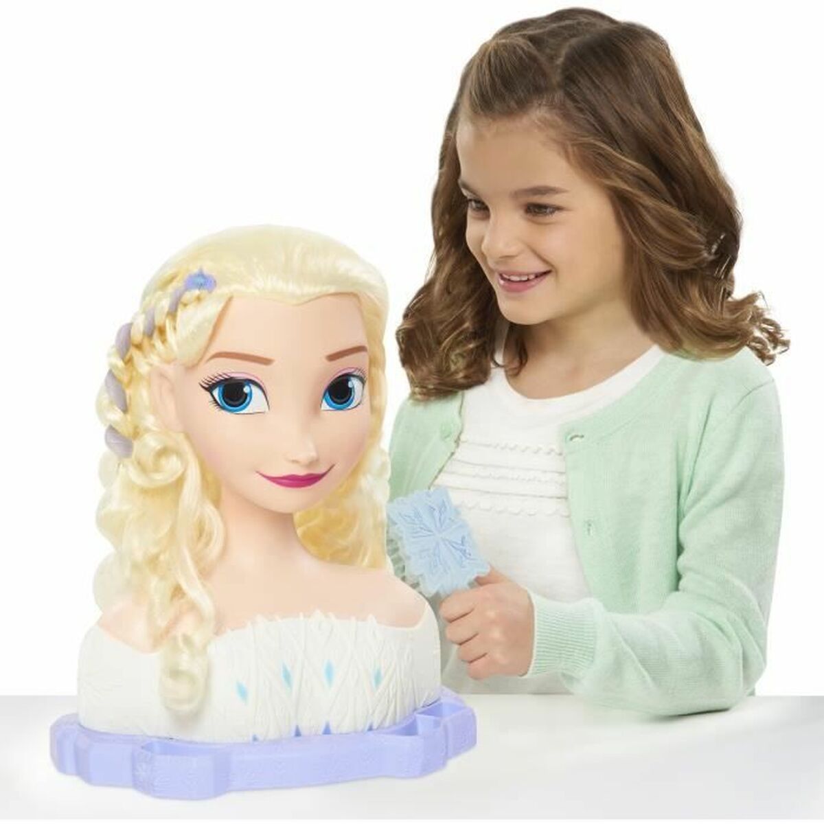 Muñeco Bebé con Accesorios Frozen Elsa Deluxe Styling Head