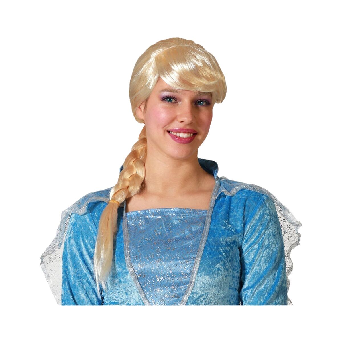 Peluca Rubio Trenzas