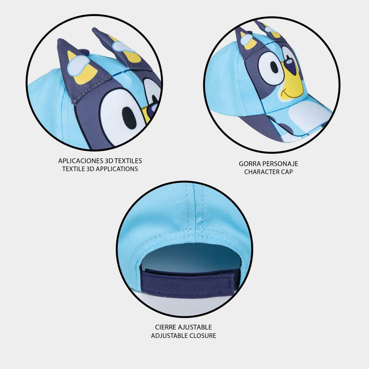 Gorra Infantil con Orejas Bluey