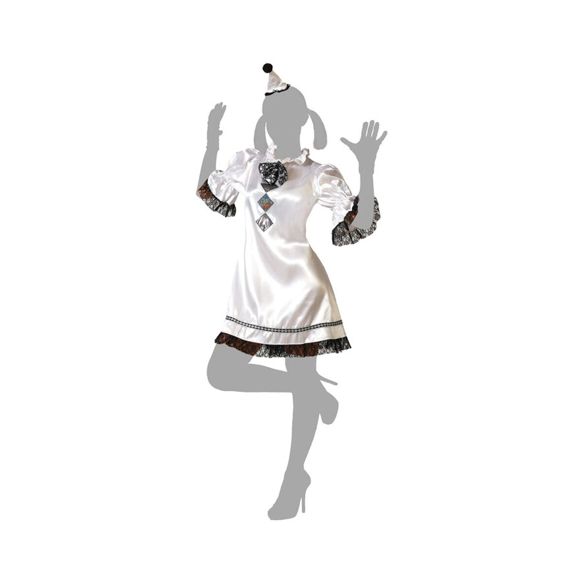 Disfraz para Adultos Blanco Payaso