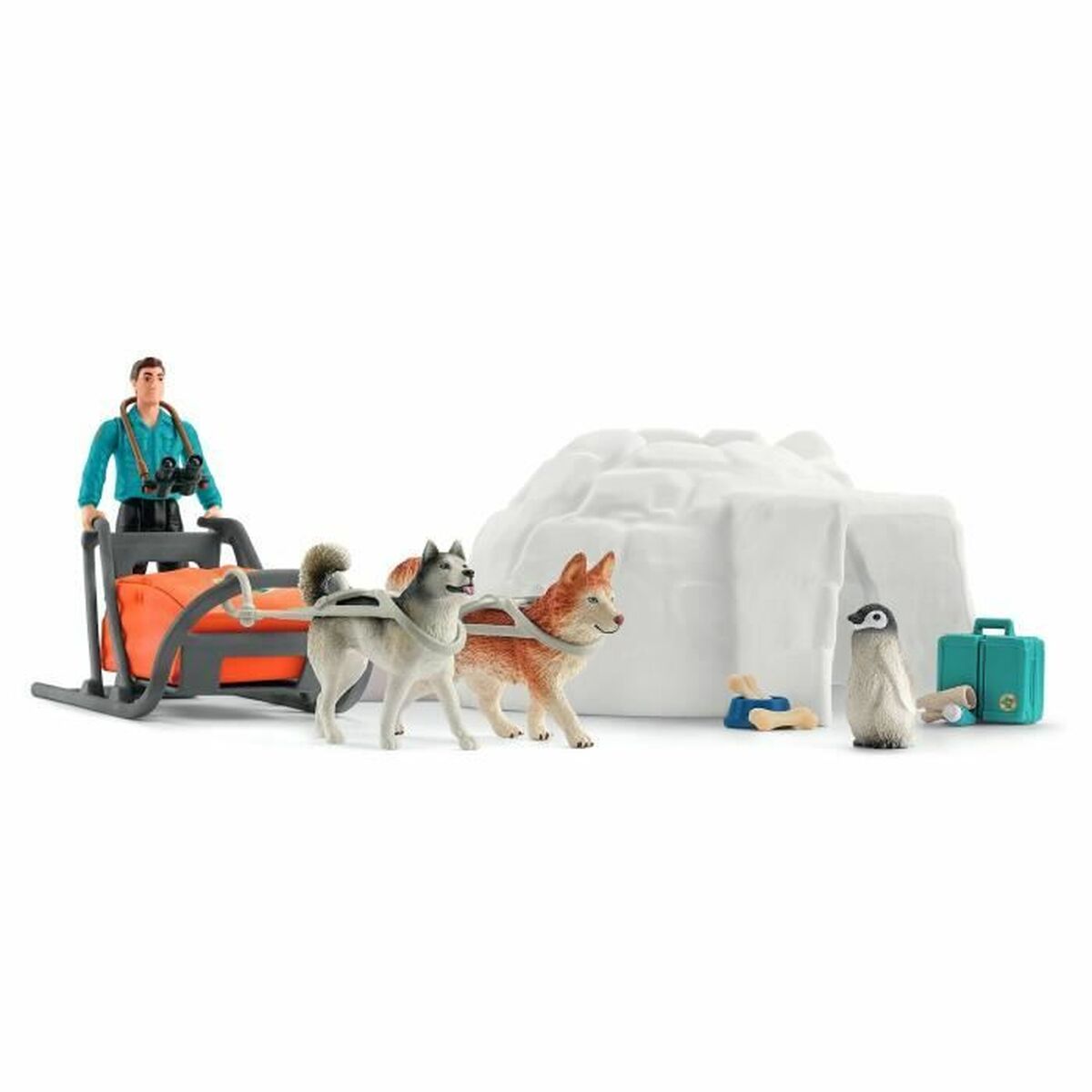 Playset Schleich 42558 Wild Life Antarctica Expedition Set 16 Piezas 19 piezas