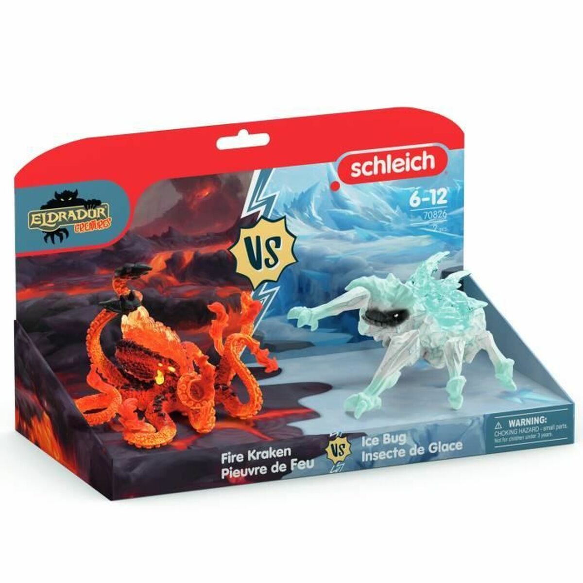 Accesorios para casa de Muñecas Schleich Lava Octopus vs Ice Bug Duo
