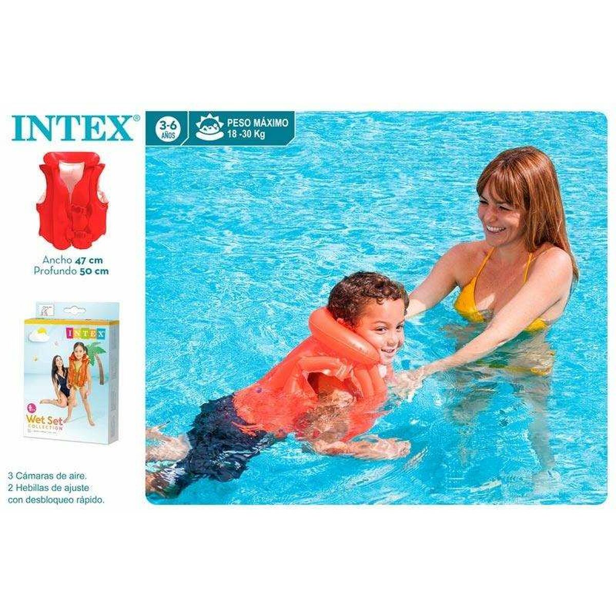 Chaleco Hinchable para Piscina Intex 50 x 47 cm