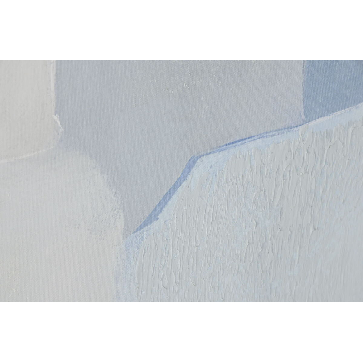 Lienzo Home ESPRIT Azul Blanco Azul cielo Abstracto Urbano 100 x 4 x 140 cm (2 Unidades)