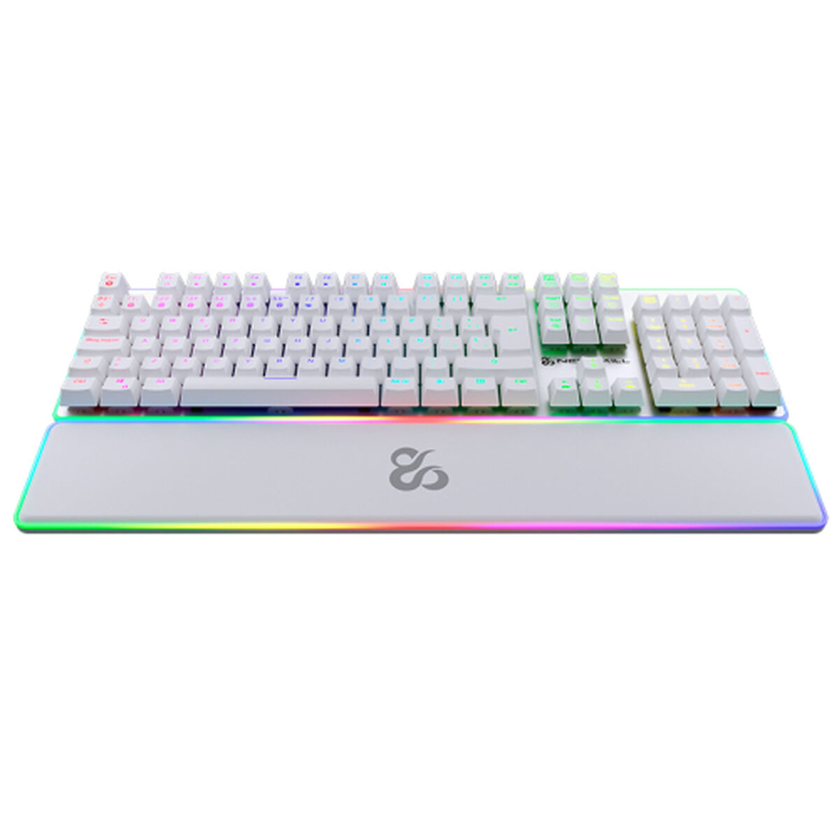 Teclado Newskill NS-KB-GUNGNYR-GAT-RE Blanco Qwerty Español QWERTY