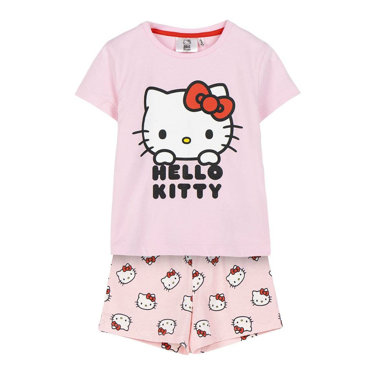 Pijama de Verano Hello Kitty Rosa