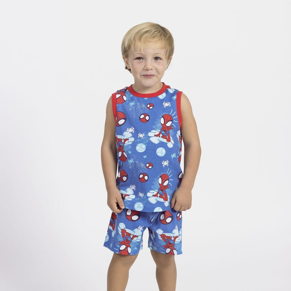 Pijama Infantil Spidey Azul