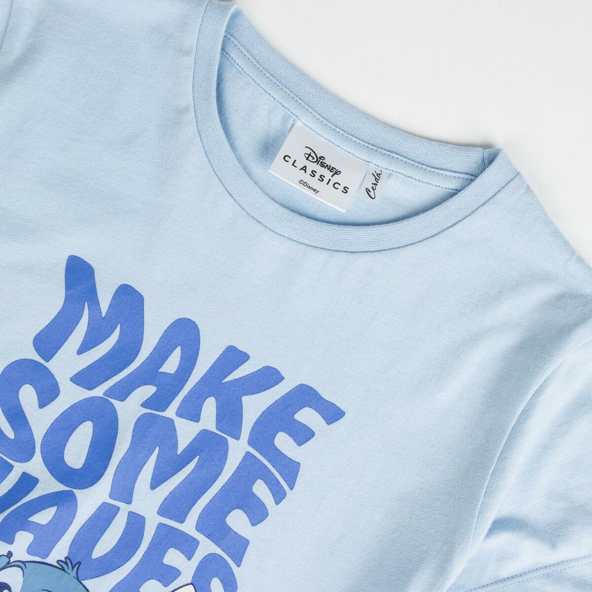 Pijama de Verano Stitch Azul