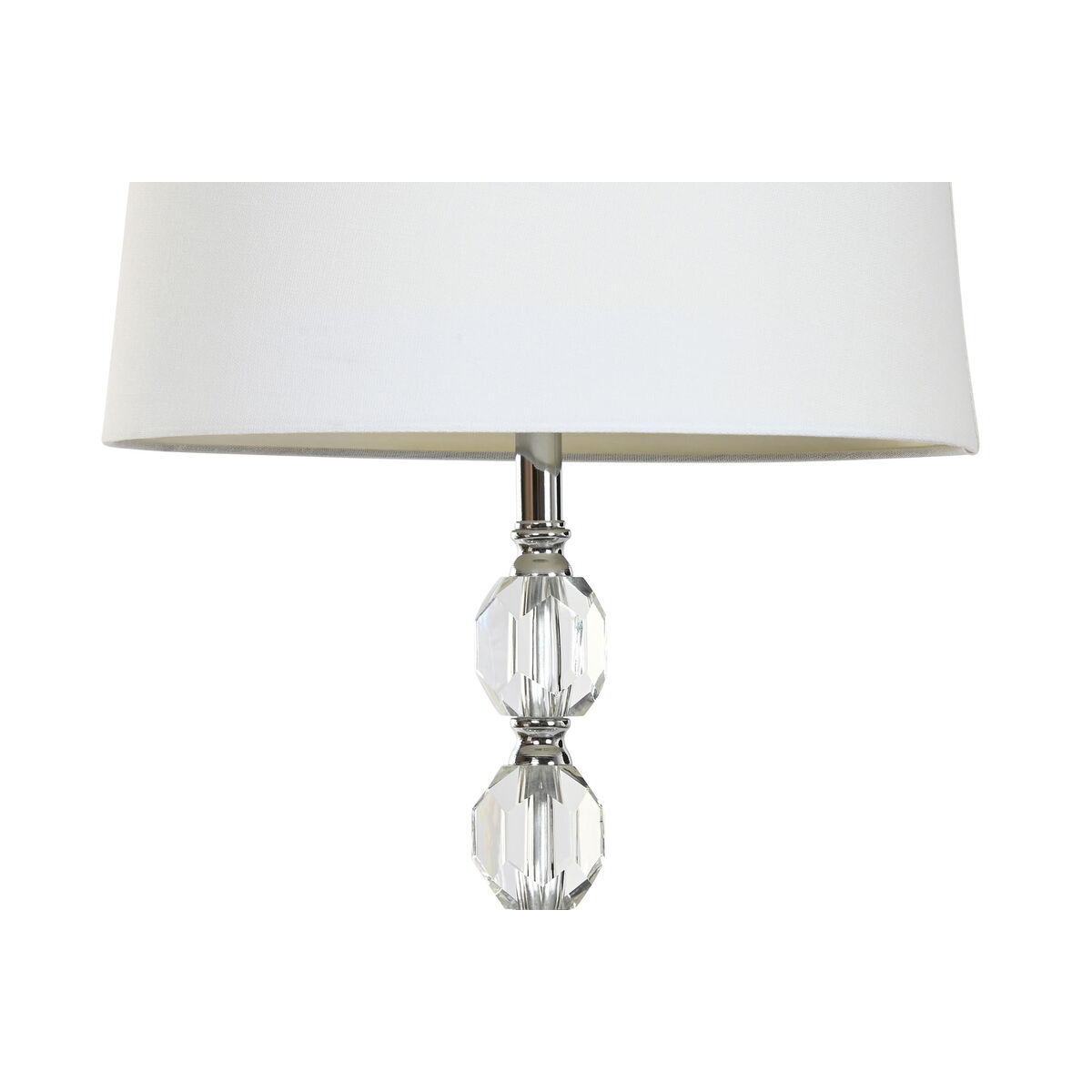 Lámpara de Pie Home ESPRIT Blanco Plateado 50 W 220 V 35 x 35 x 150 cm (3 Piezas)