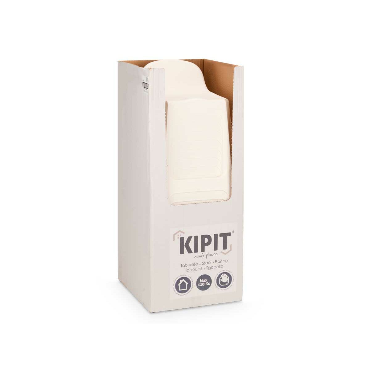 Taburete Kipit Polipropileno 40 x 59 x 44 cm (12 Unidades)