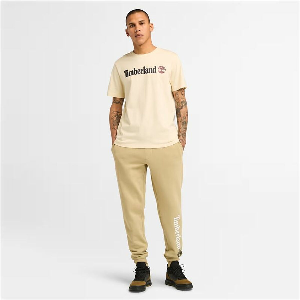 Camiseta de Manga Corta Hombre Timberland Kennebec River Linear Logo