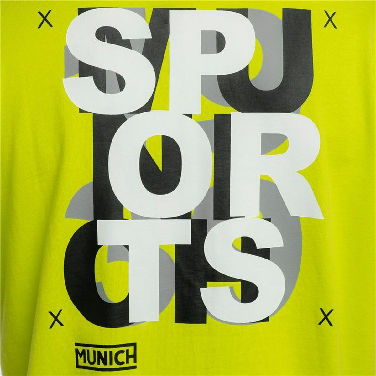 Camiseta Deportiva de Manga Corta Munich Amarillo