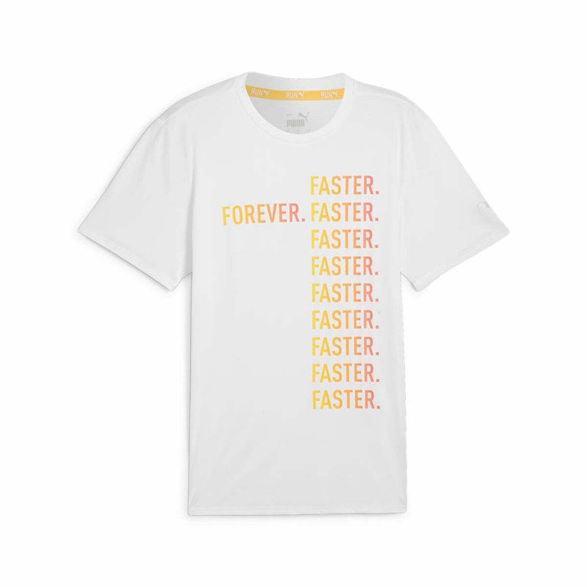 Camiseta Deportiva de Manga Corta Puma Run Favorites Forever Faster Blanco
