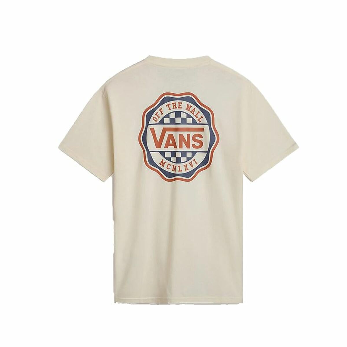 Camiseta de Manga Corta Hombre Vans Hawl Pass Ss Crew Beige