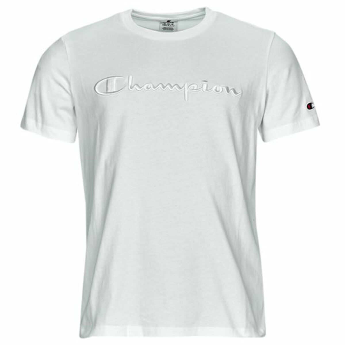 Camiseta Deportiva de Manga Corta Champion Blanco