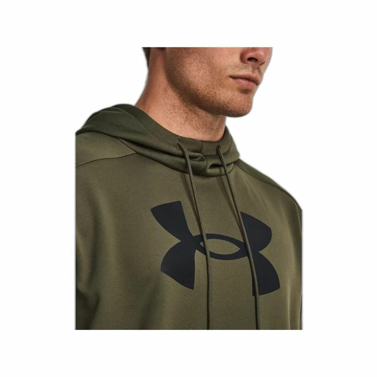 Sudadera con Capucha Hombre Under Armour Fleece Big Logo Oliva