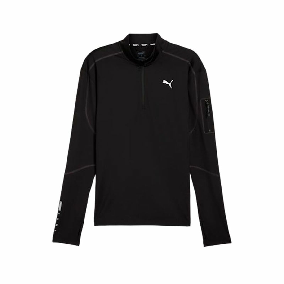Sudadera sin Capucha Hombre Puma Flex 1/4 Zip Negro