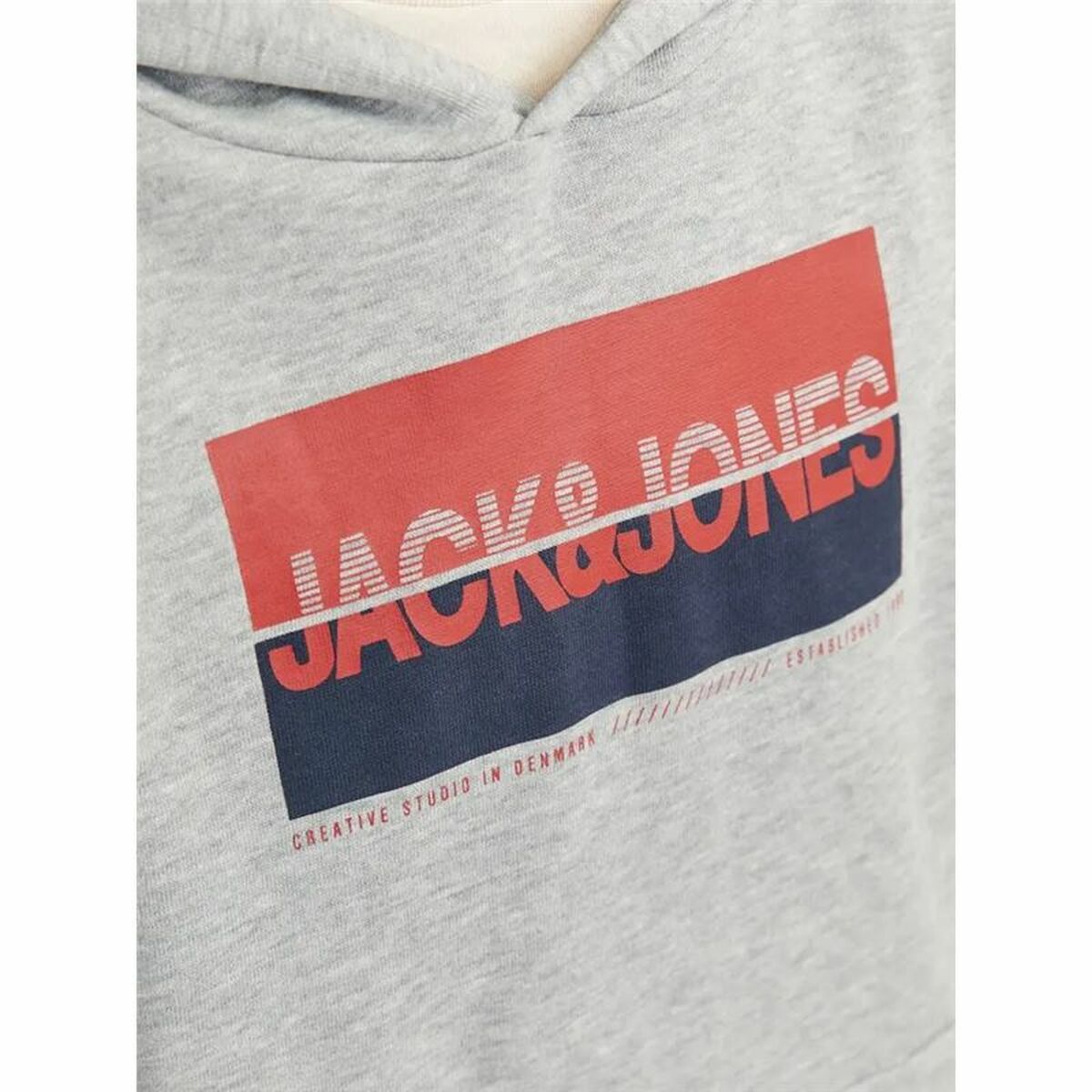 Sudadera con Capucha Hombre Jack & Jones Jjnolan Gris