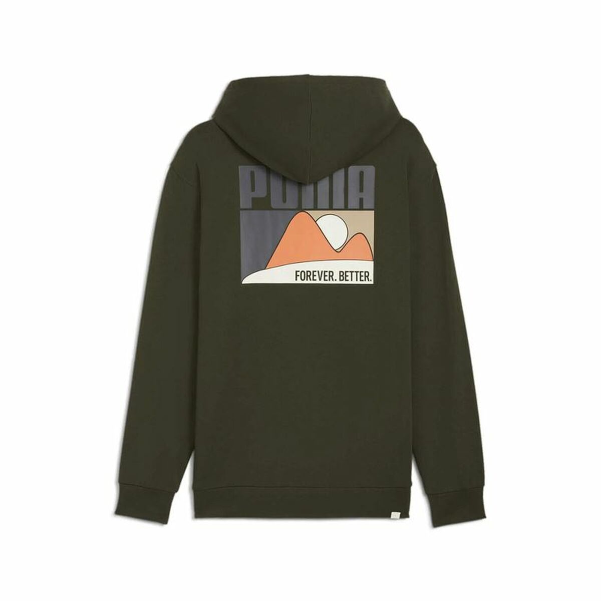Sudadera con Capucha Hombre Puma Oliva