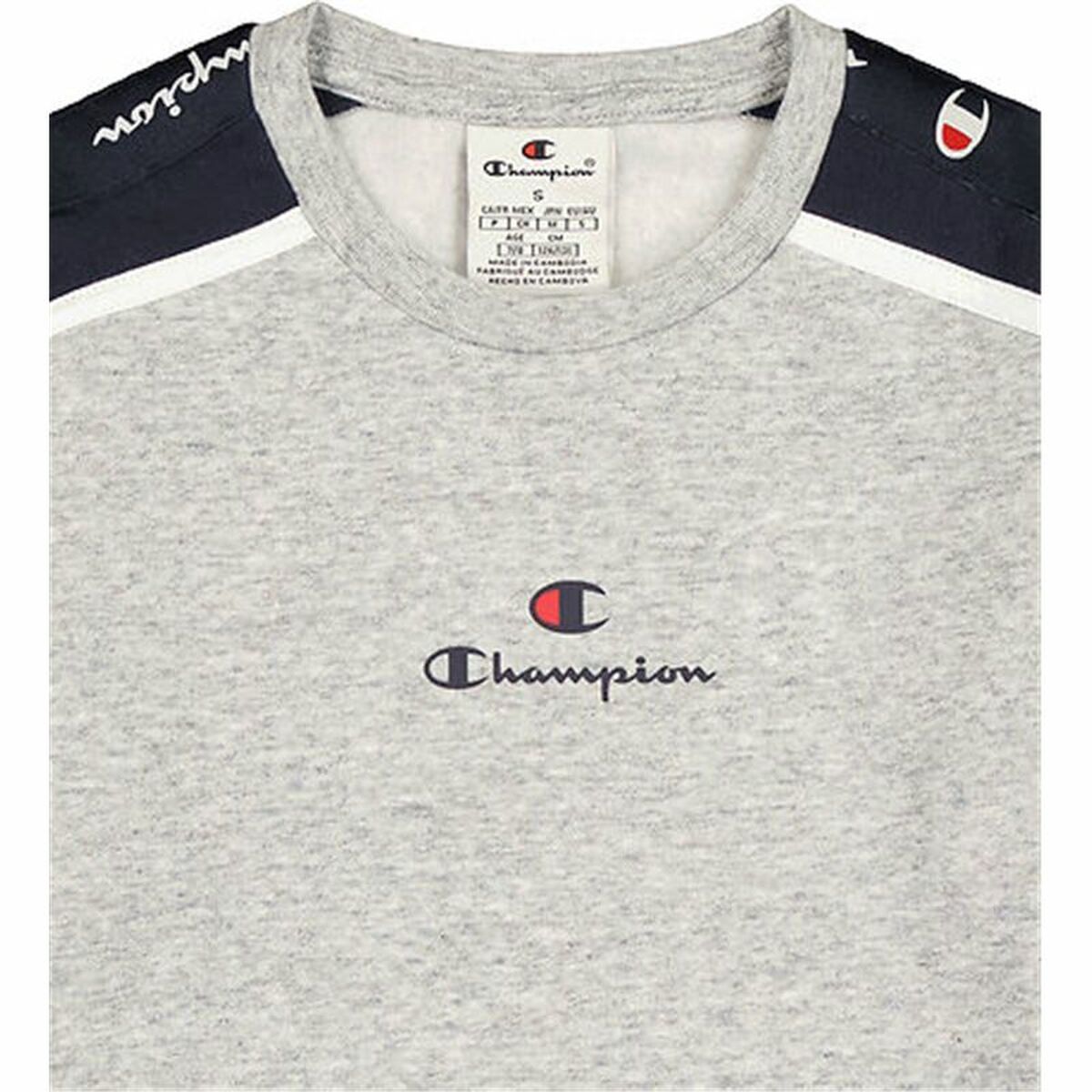 Sudadera sin Capucha Hombre Champion Gris claro