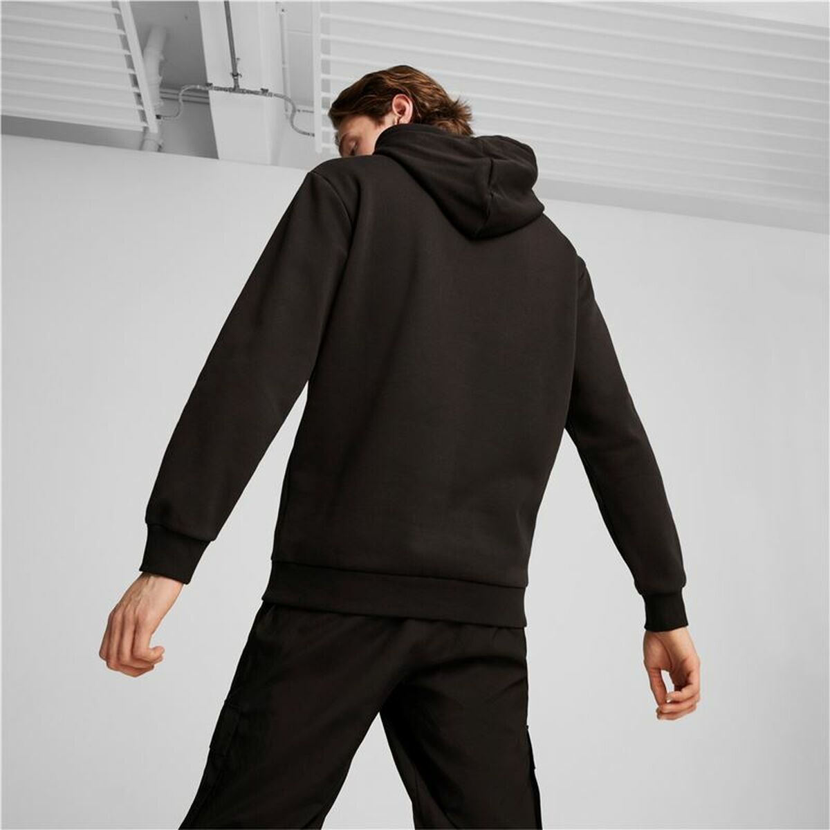 Sudadera con Capucha Hombre Puma Puma Power Graphic Negro