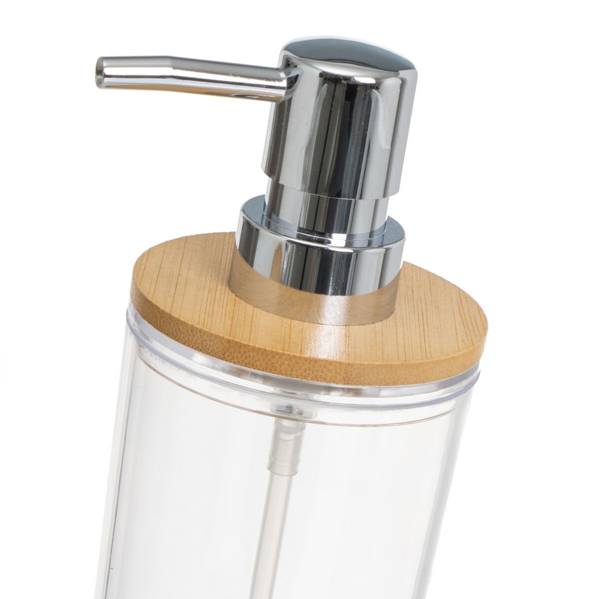 Set de Baño Transparente Natural Bambú Poliestireno 17 x 9,5 x 19 cm