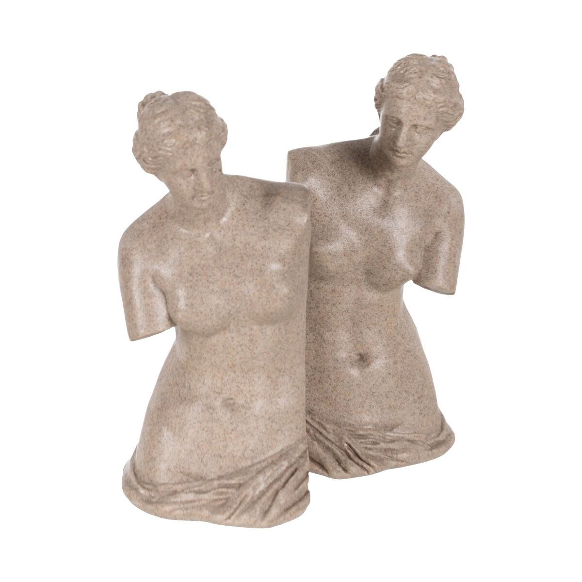 Sujetalibros Beige Poliresina 22,7 x 12,8 x 25,8 cm (2 Unidades)