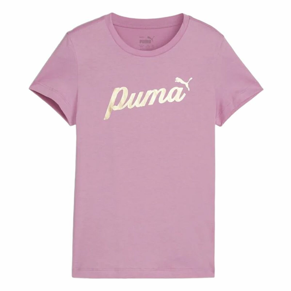 Camiseta de Manga Corta Infantil Puma Essentials+ Script Metallic G