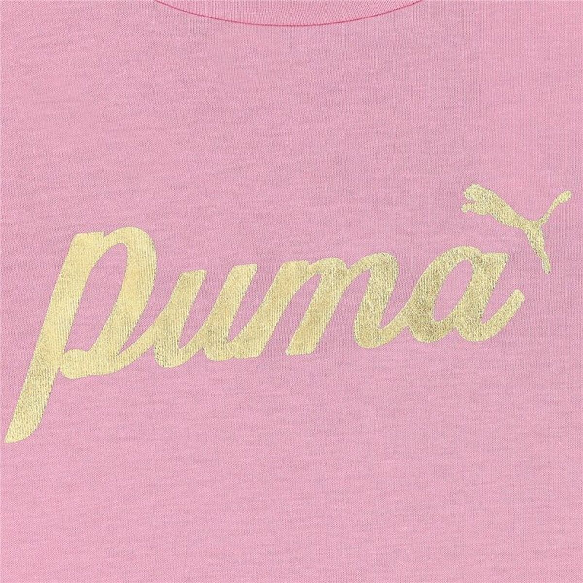 Camiseta de Manga Corta Infantil Puma Essentials+ Script Metallic G