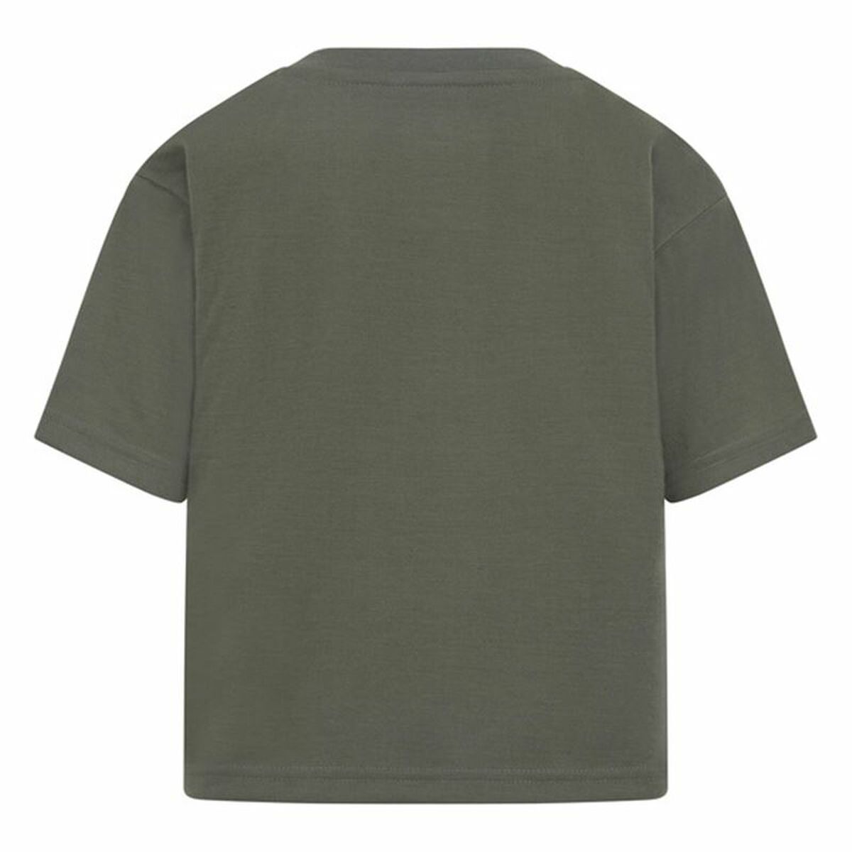 Camiseta de Manga Corta Infantil Converse Chuck Patch Boxy Oliva