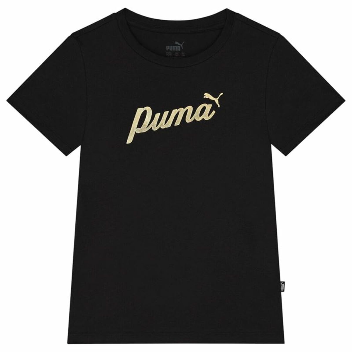 Camiseta de Manga Corta Infantil Puma Ess+ Script Metallic G