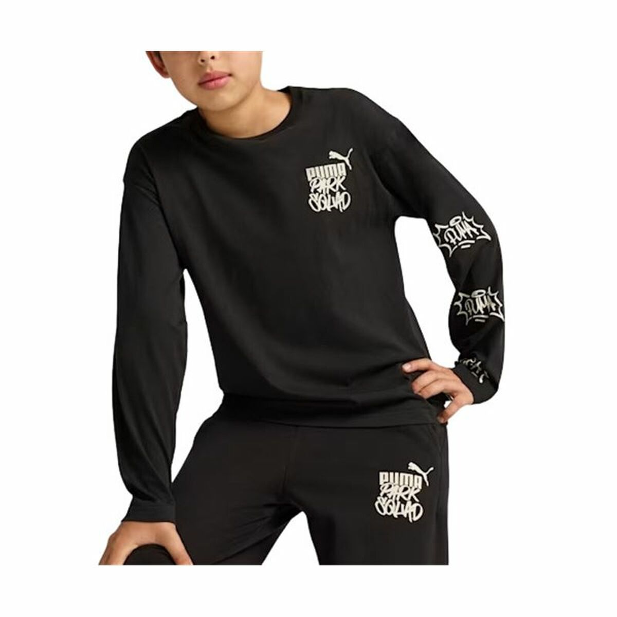 Camiseta de Manga Larga Niño Puma Essentials+ Mid 90S Ls