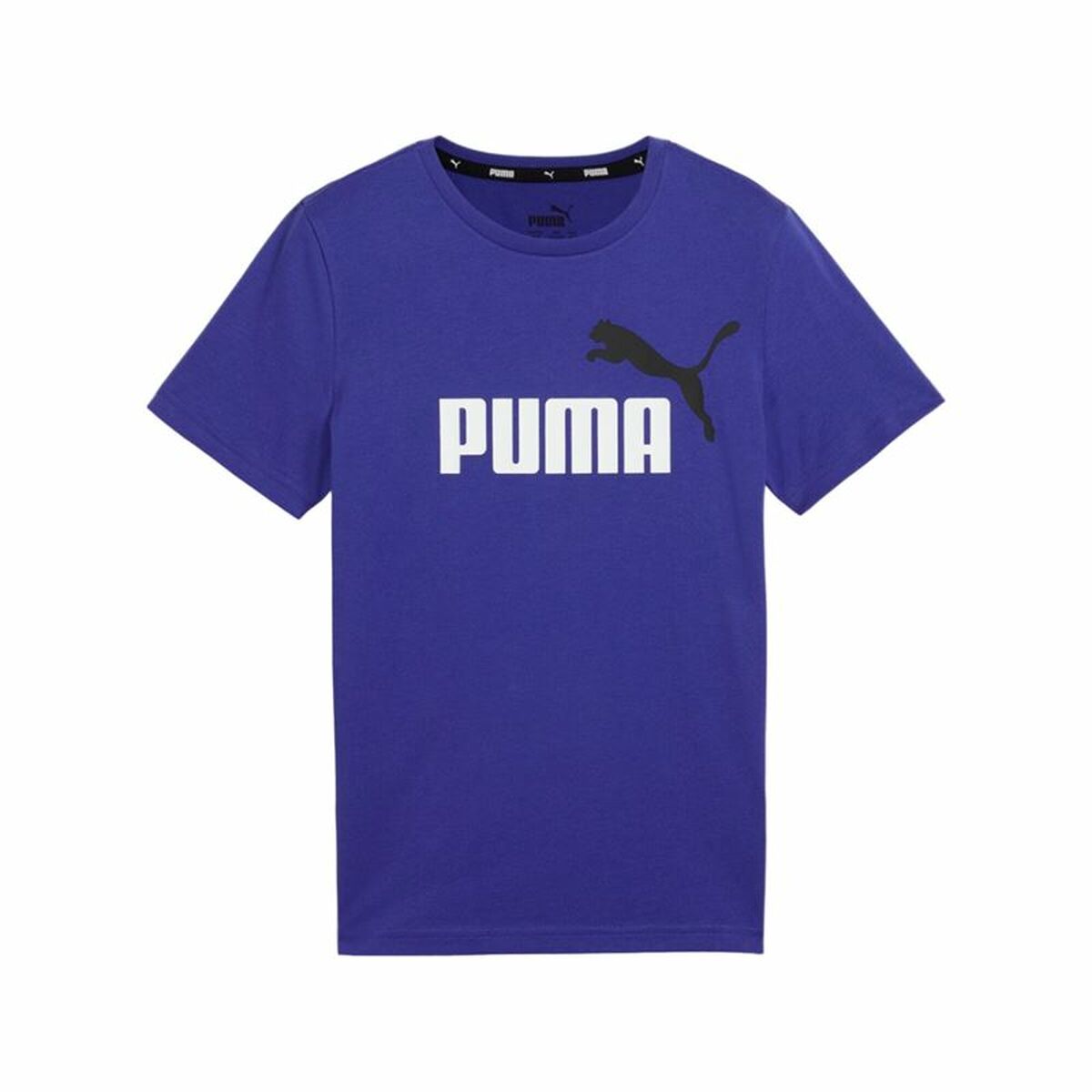 Camiseta de Manga Corta Infantil Puma Essentials + 2 Col Logo