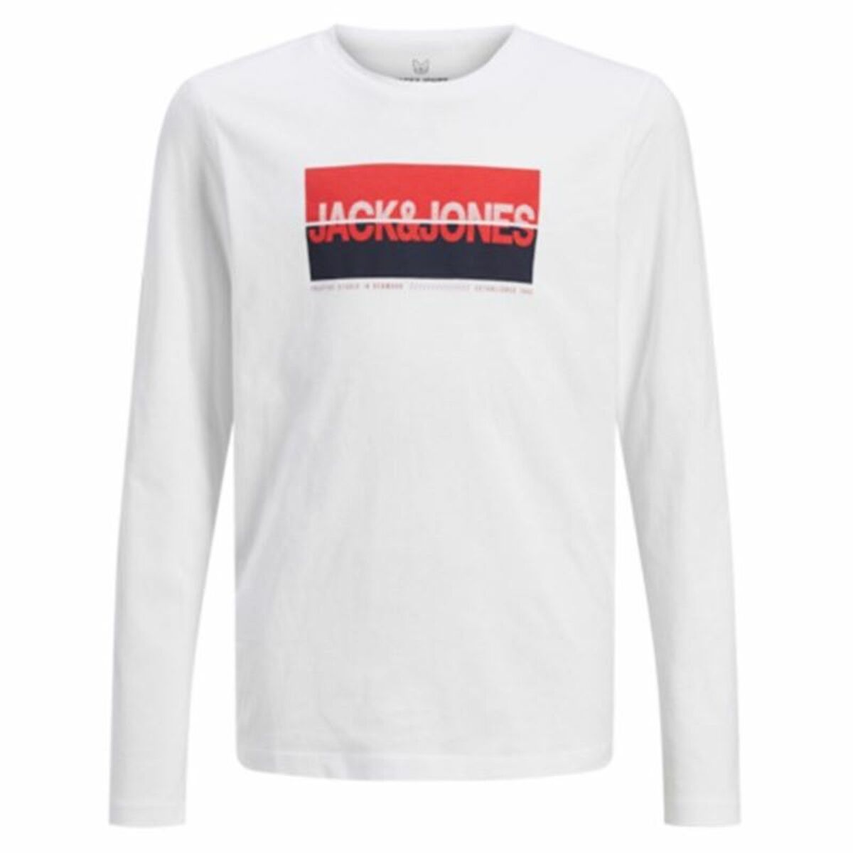 Camiseta de Manga Larga Infantil Jack & Jones Jjnolan Ls Crew Neck