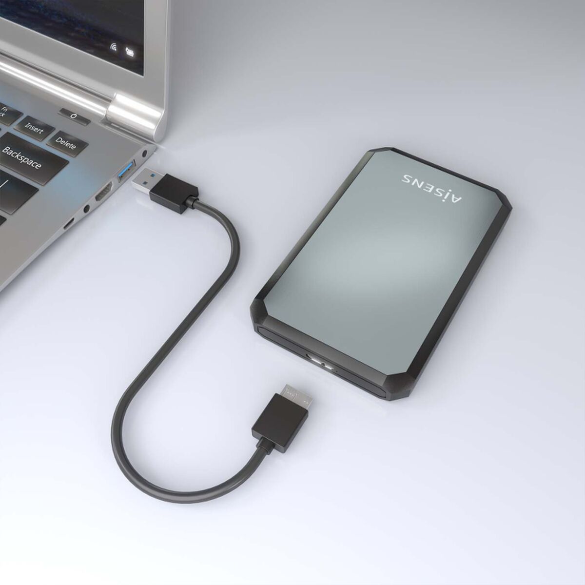 Carcasa para Disco Duro Aisens ASE-2529B 2,5"