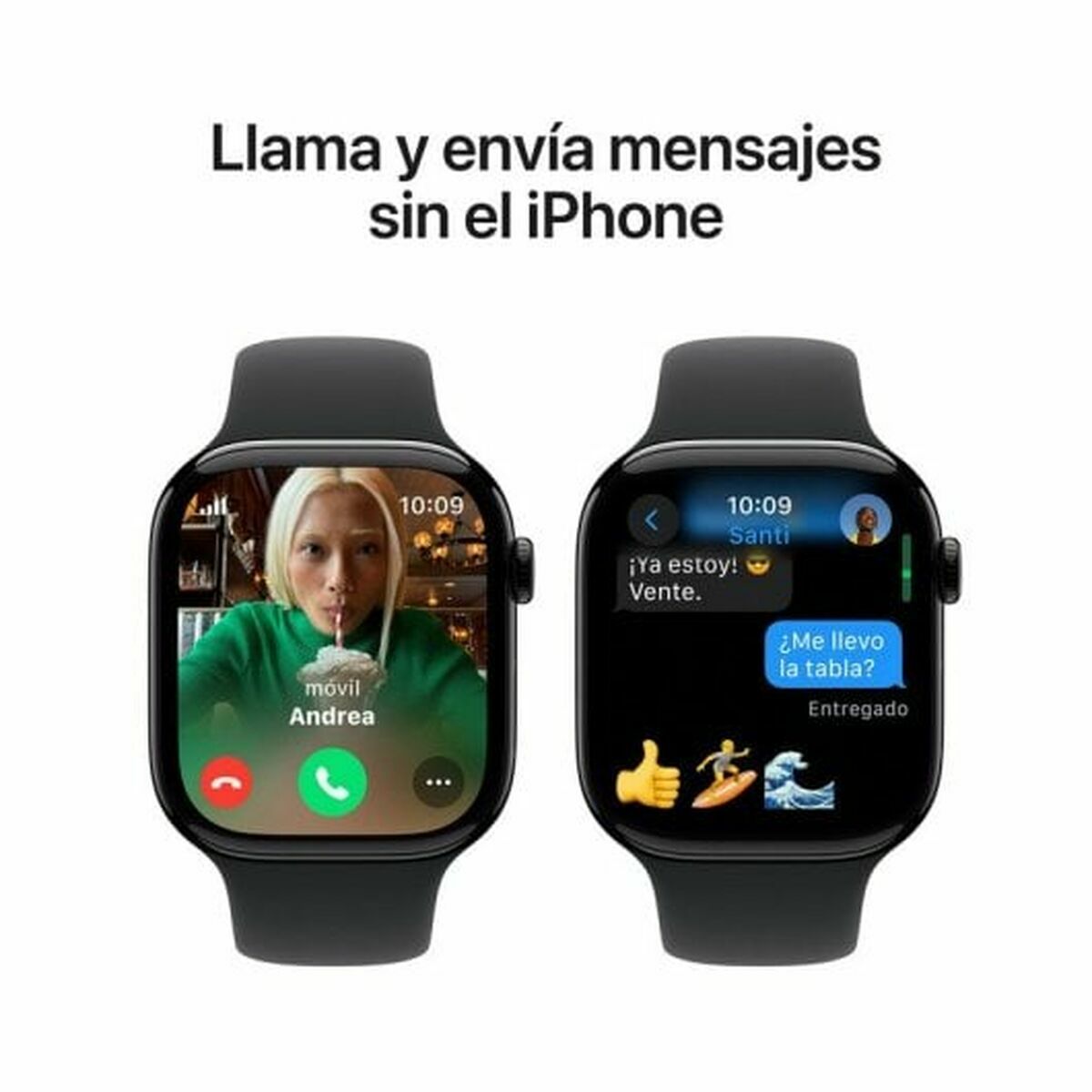 Reloj Hombre Apple MWY43QL/A Negro