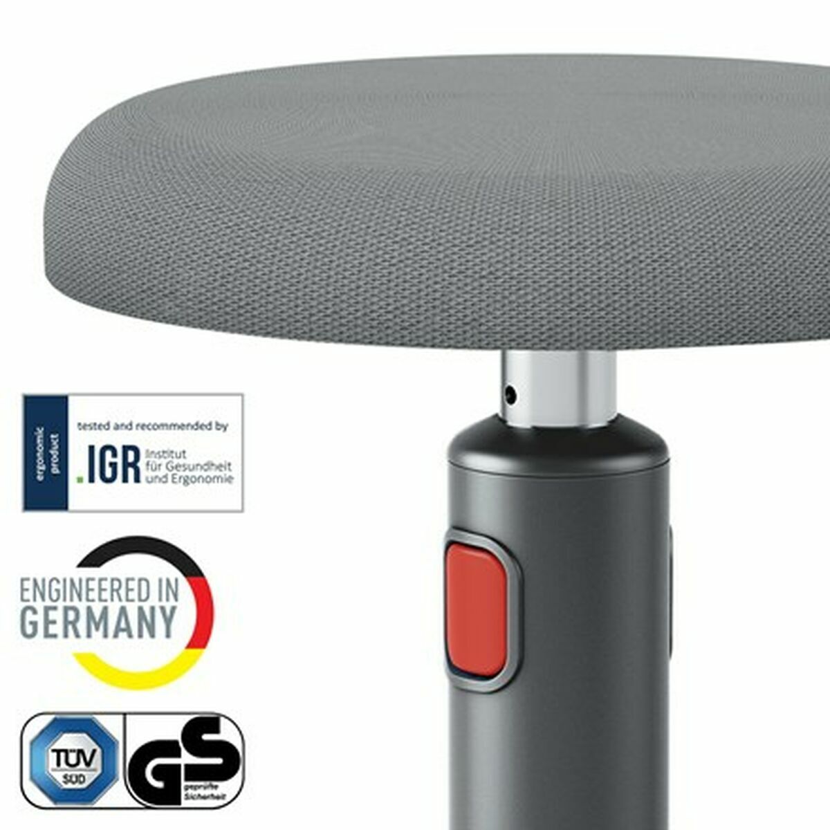 Taburete Ergonómico Leitz Ergo Cosy Active Plástico