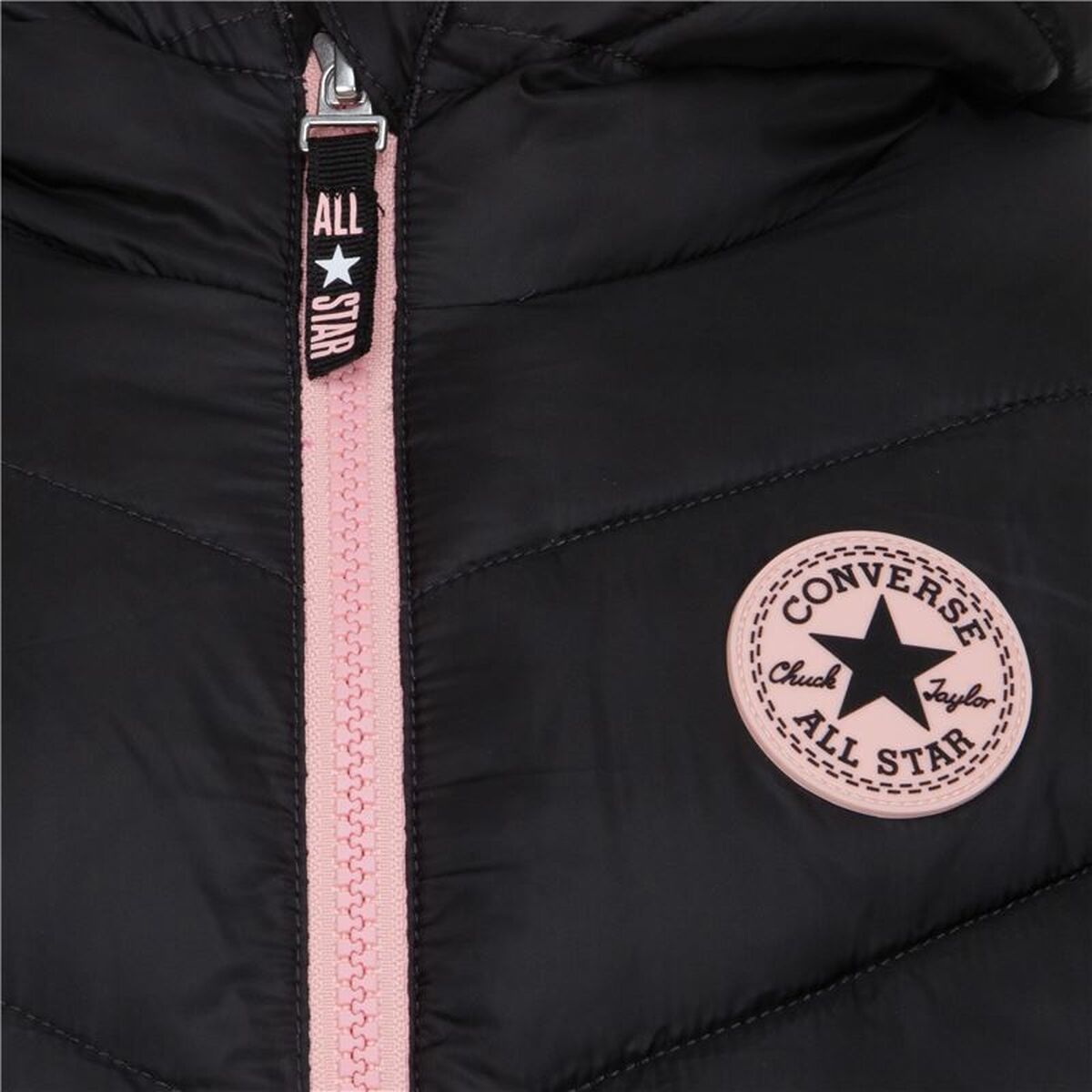 Chaqueta Infantil Converse Solid Mdwt Puffer Negro