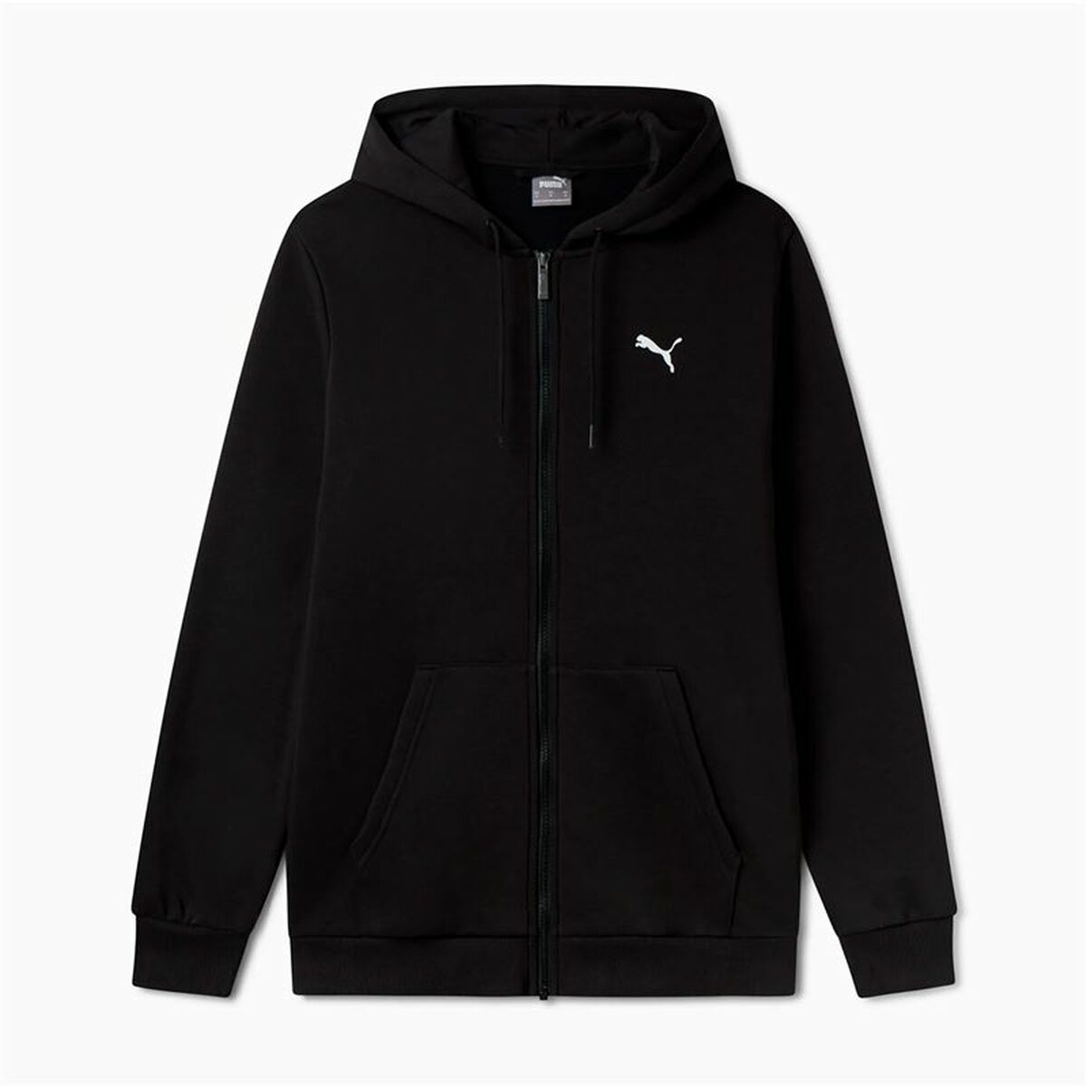 Sudadera con Capucha Hombre Puma Essentials+ Graphic Hoodie Fz Negro