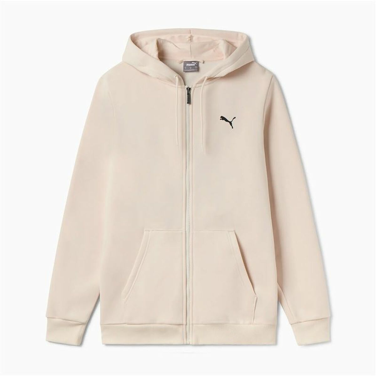 Sudadera con Capucha Hombre Puma Essentials+ Graphic Hoodie Fz Beige
