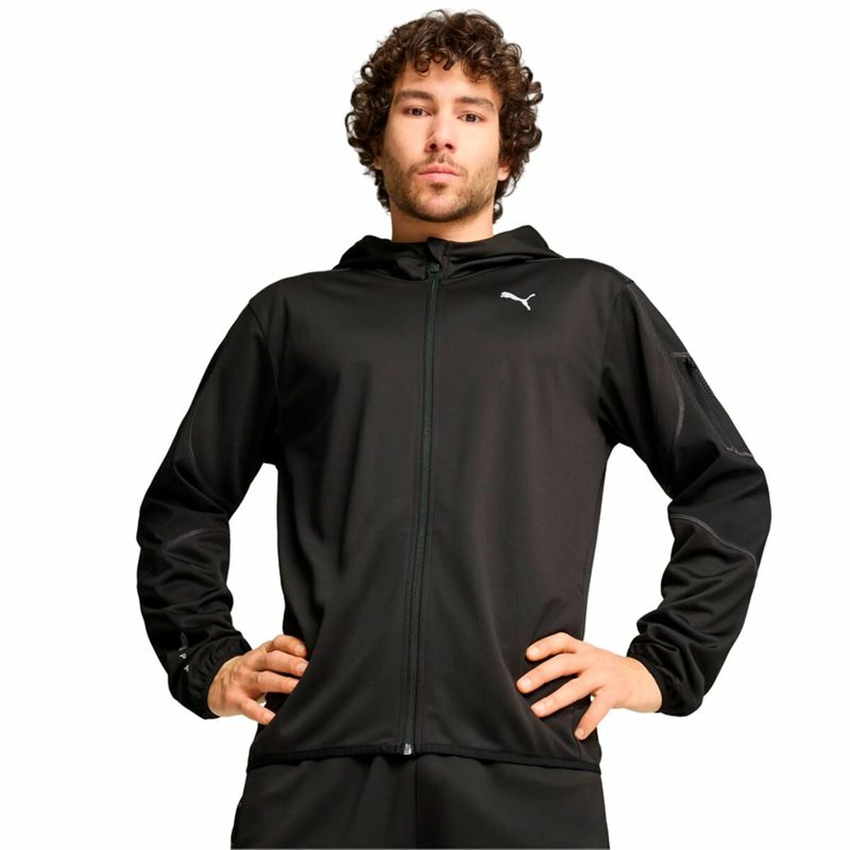 Sudadera con Capucha Hombre Puma Flex Panelled Jacket Negro